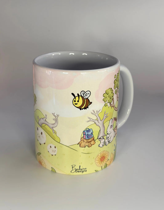 DAISY COW MUG FRONT VIEW OF MUG