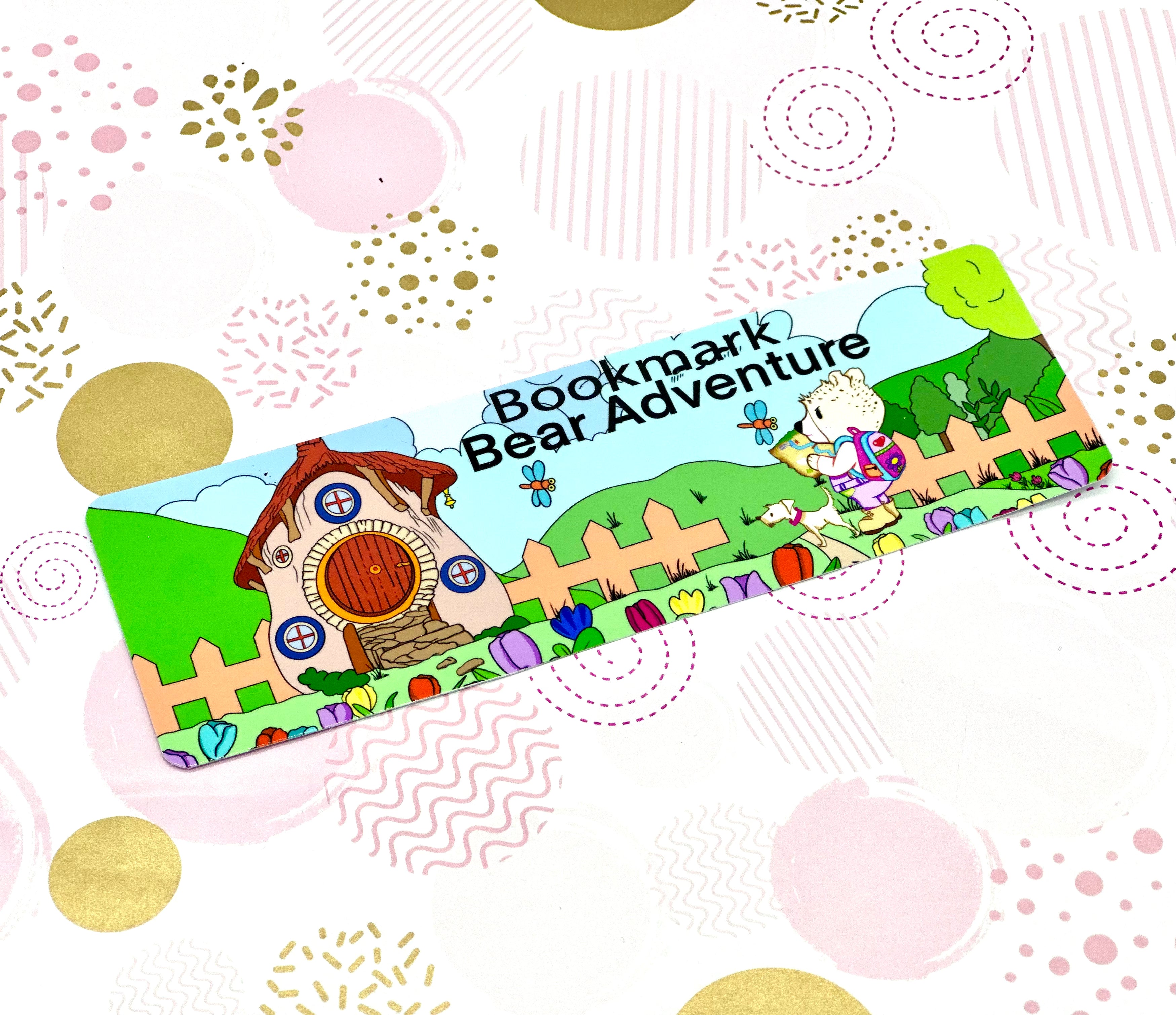 Adventure Bear Traditional Bookmark