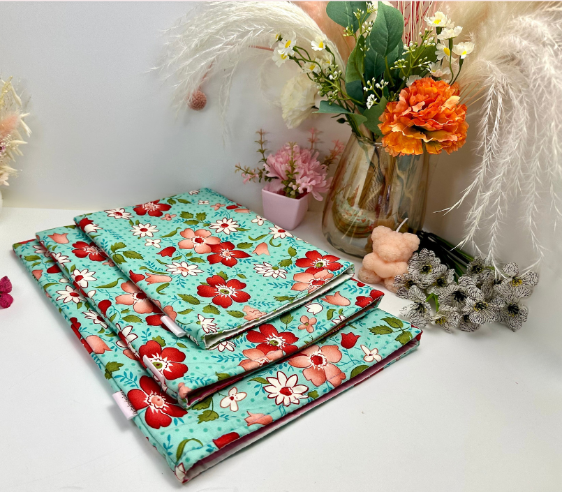 quilted Book-Sleeves Barb Wire Designs