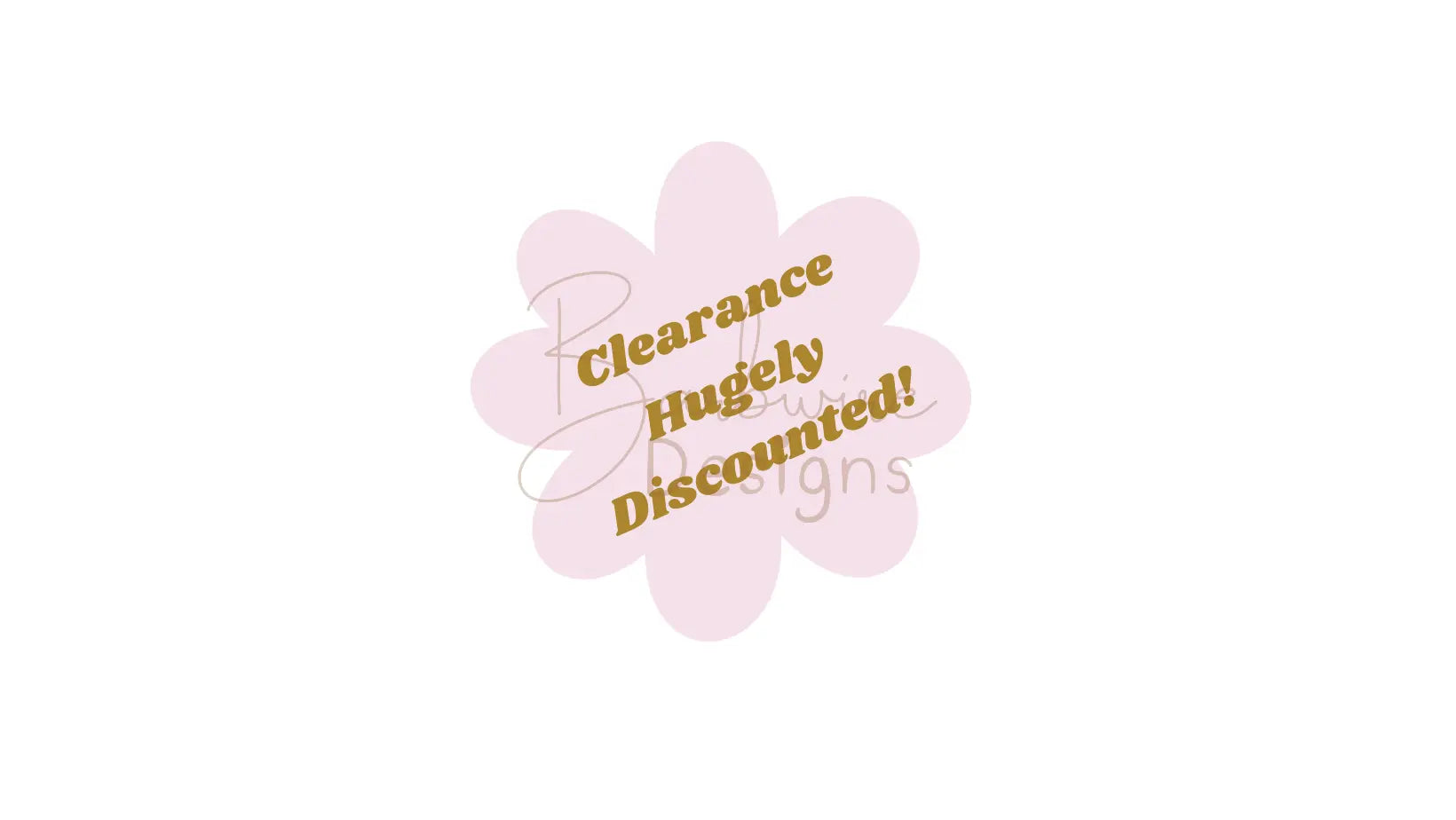 Clearance items discounted