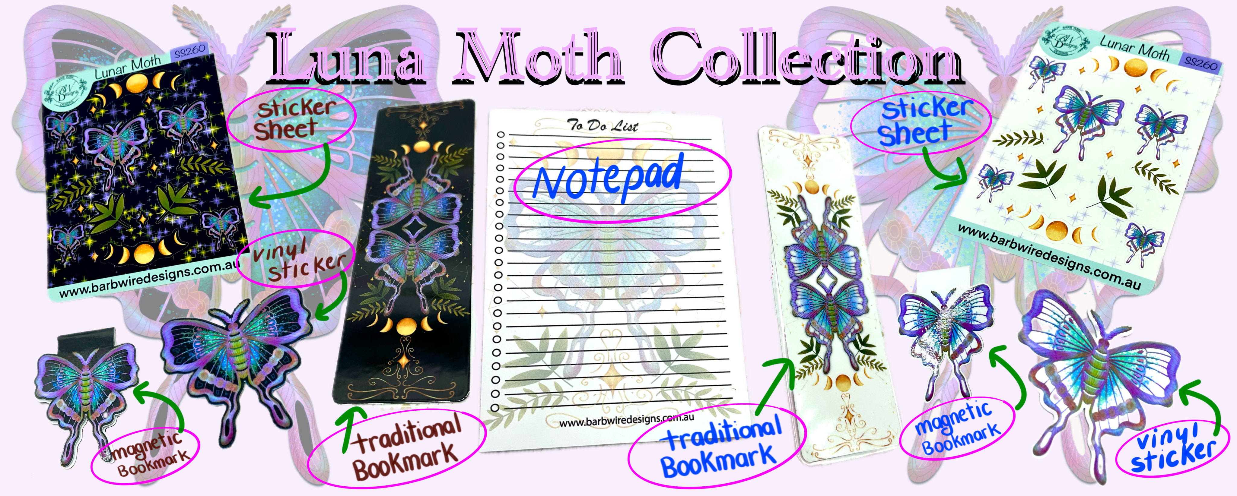 Luna Moth Collection
