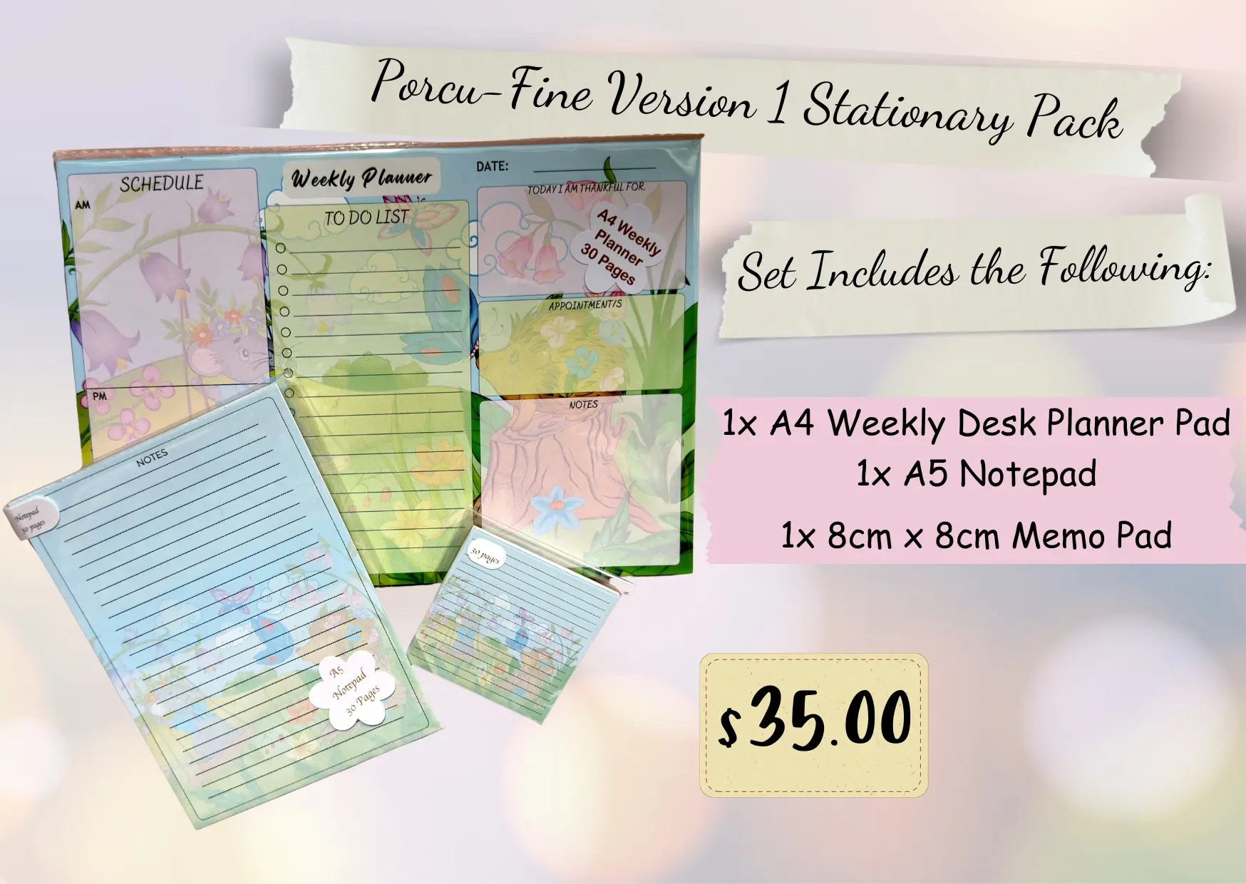 Stationery Bundle Barb Wire Designs