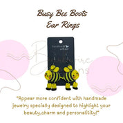 Busy Bee Boots Earrings Barb Wire Designs