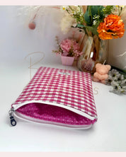 Sophia Zippered Quilted ipad mini sleeve Barb Wire Designs