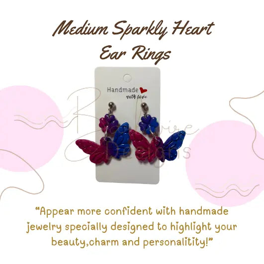 Butterfly Ombre Earrings Barb Wire Designs
