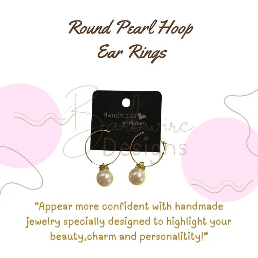 Pearl Ear Rings Barb Wire Designs