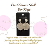 Shell Pearl Ear Rings Barb Wire Designs