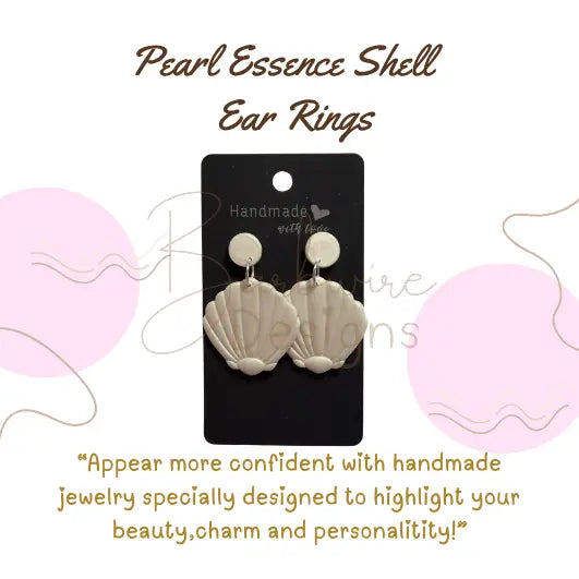 Shell Pearl Ear Rings Barb Wire Designs