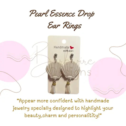 Shell Pearl Ear Rings Barb Wire Designs