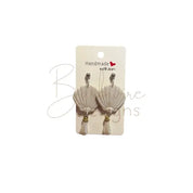 Shell Pearl Ear Rings Barb Wire Designs