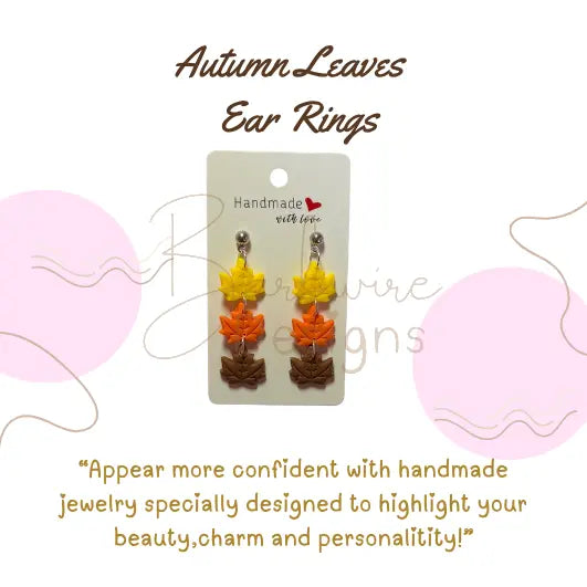 Autumn Leaves Earrings Barb Wire Designs