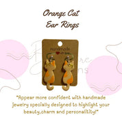 Cat Earrings| Handmade Dangle Earrings Barb Wire Designs