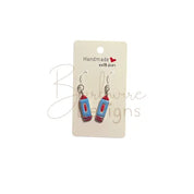 Crayon Earrings Barb Wire Designs