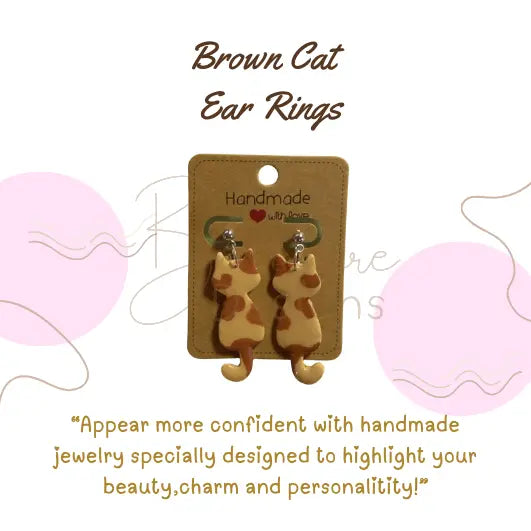 Cat Earrings| Handmade Dangle Earrings Barb Wire Designs