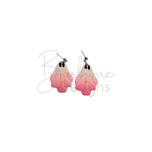 Pink Ombre Thong Earrings Barb Wire Designs