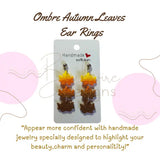 Autumn Ombre Leaves Earrings