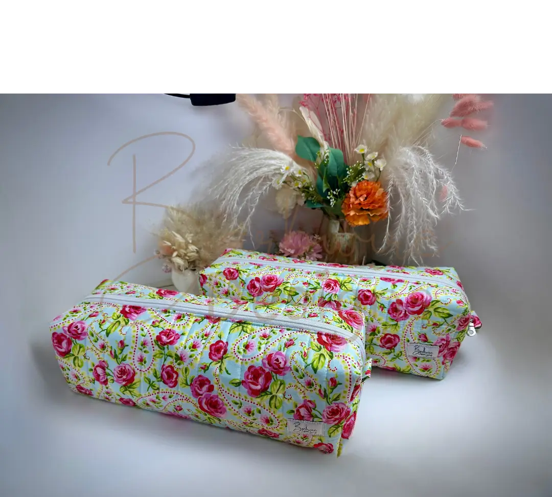 Monday Quilted Hair Tools Pouch Barb Wire Designs