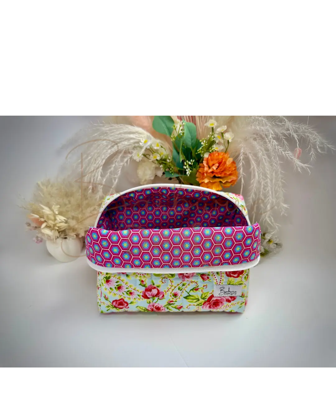 Monday Quilted Makeup Pouch Regular Barb Wire Designs