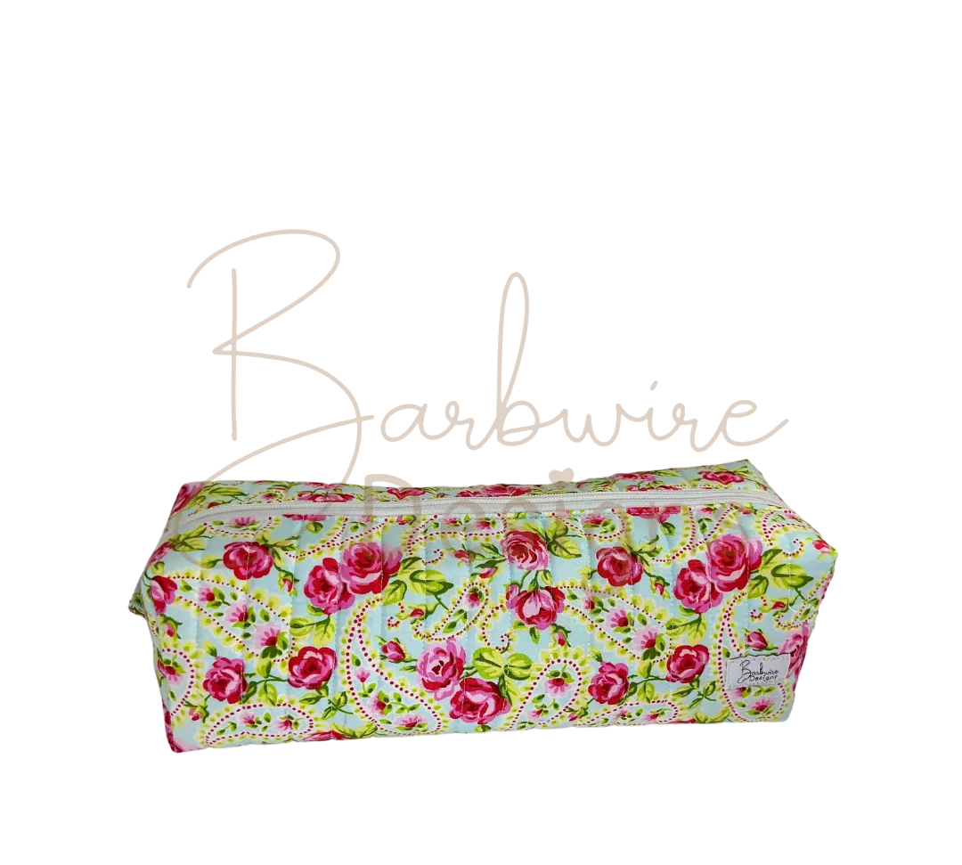 Monday Quilted Hair Tools Pouch Barb Wire Designs