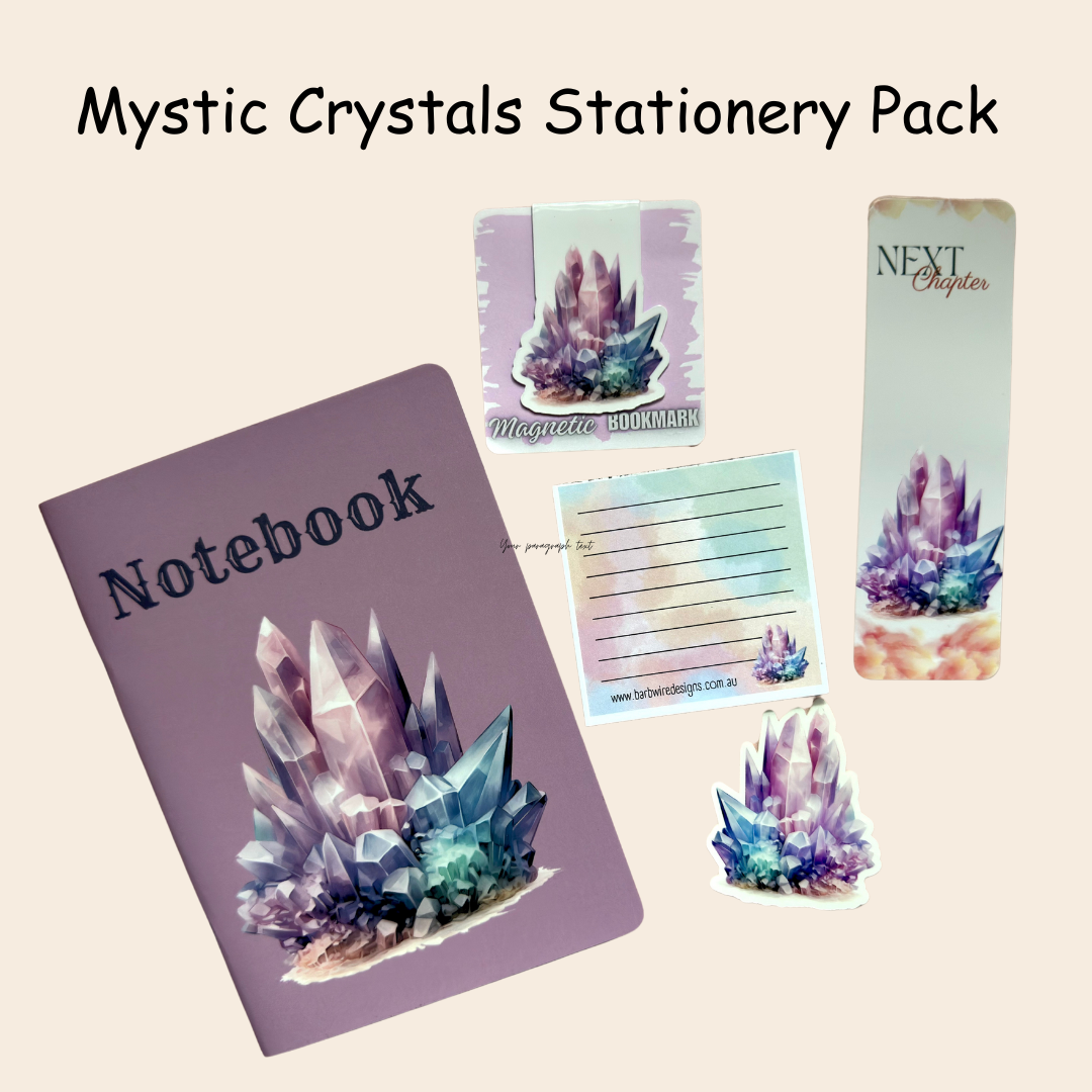 Crystals Stationery Pack