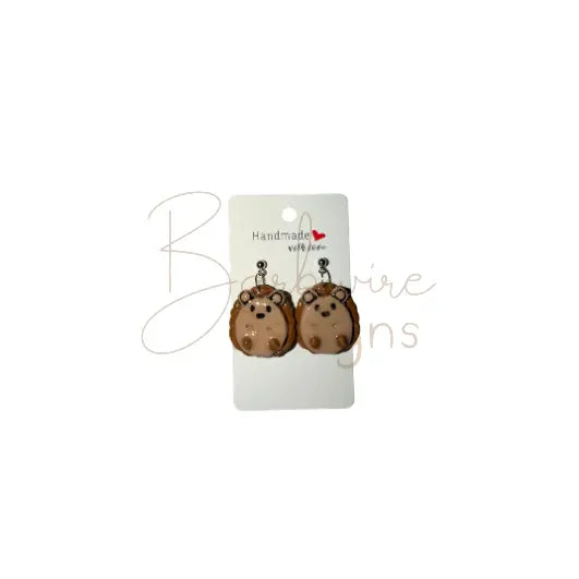 Porcupine Dangle Earrings Barb Wire Designs