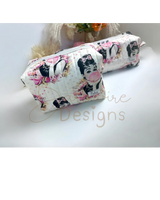 Bubblegum Quilted Makeup Pouch Regular