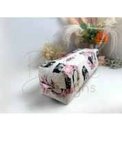 Bubblegum Quilted Hair Tools Pouch Barb Wire Designs