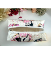 Bubblegum Quilted Makeup Pouch Regular Barb Wire Designs