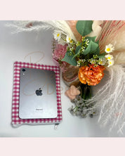 Sophia Zippered Quilted ipad mini sleeve Barb Wire Designs