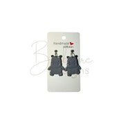 Hippo Dangle Ear rings Barb Wire Designs