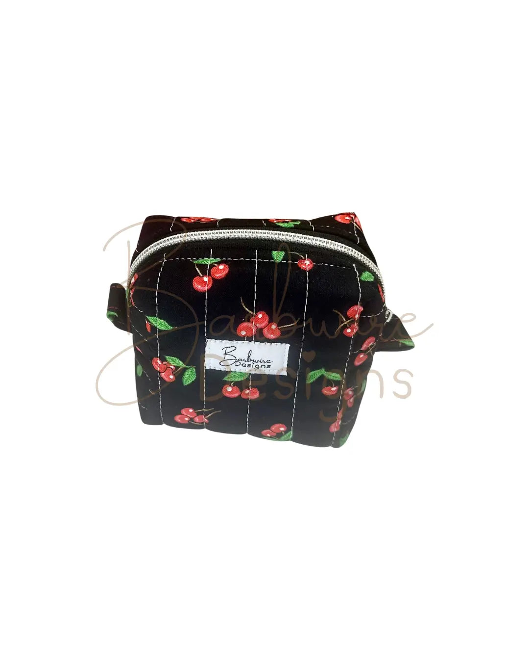 Black Cherry Mini Toiletry/makeup pouch Barb Wire Designs