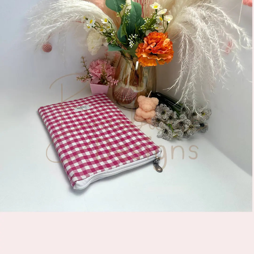 Sophia Zippered Quilted ipad mini sleeve Barb Wire Designs