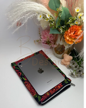 Waratah Zippered E-Reader ipad Quilted sleeve Barb Wire Designs