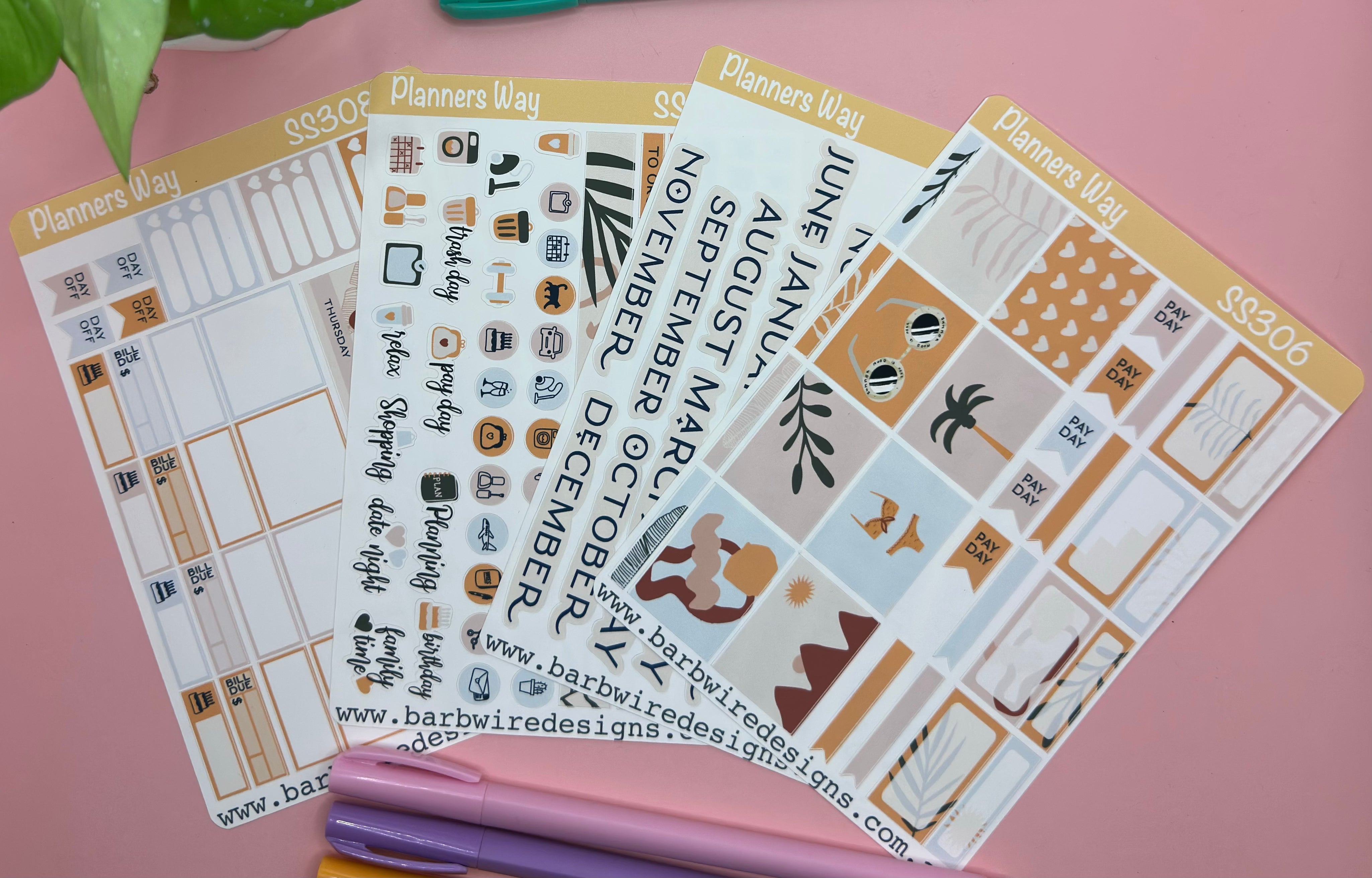 Autumn Planner Sticker Sheets