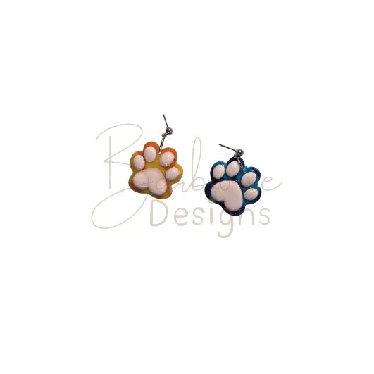 Bluey and Bingo Earrings Barb Wire Designs