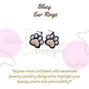 Bluey and Bingo Earrings Barb Wire Designs