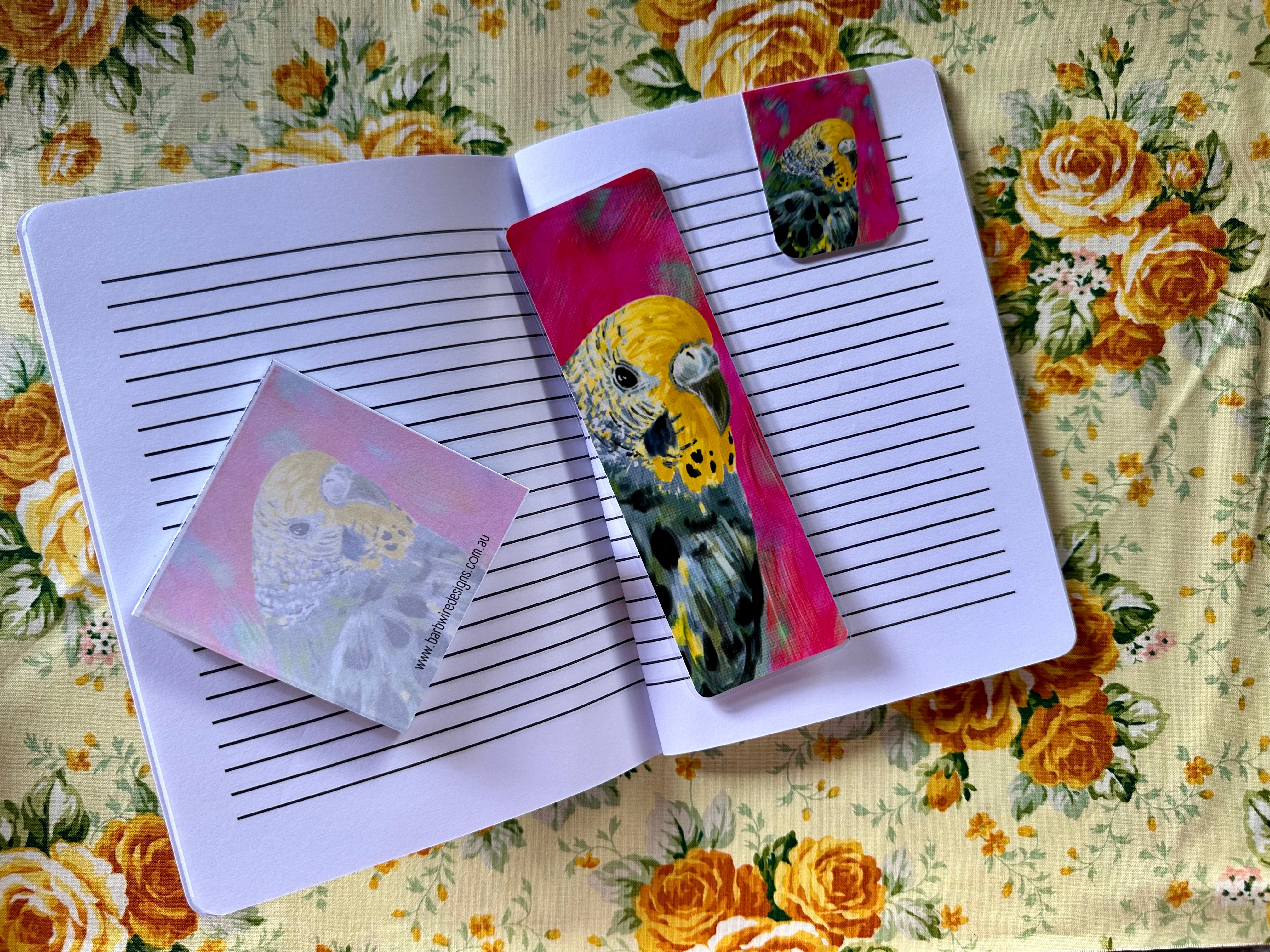 Budgie Magnetic Bookmark