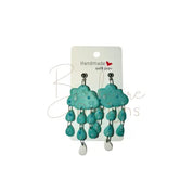 Cloud Rain Drops Ear Rings Barb Wire Designs