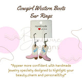 Cowgirl Boots Ear Rings