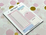 A5 Daily Planner Pad Pastel Pink
