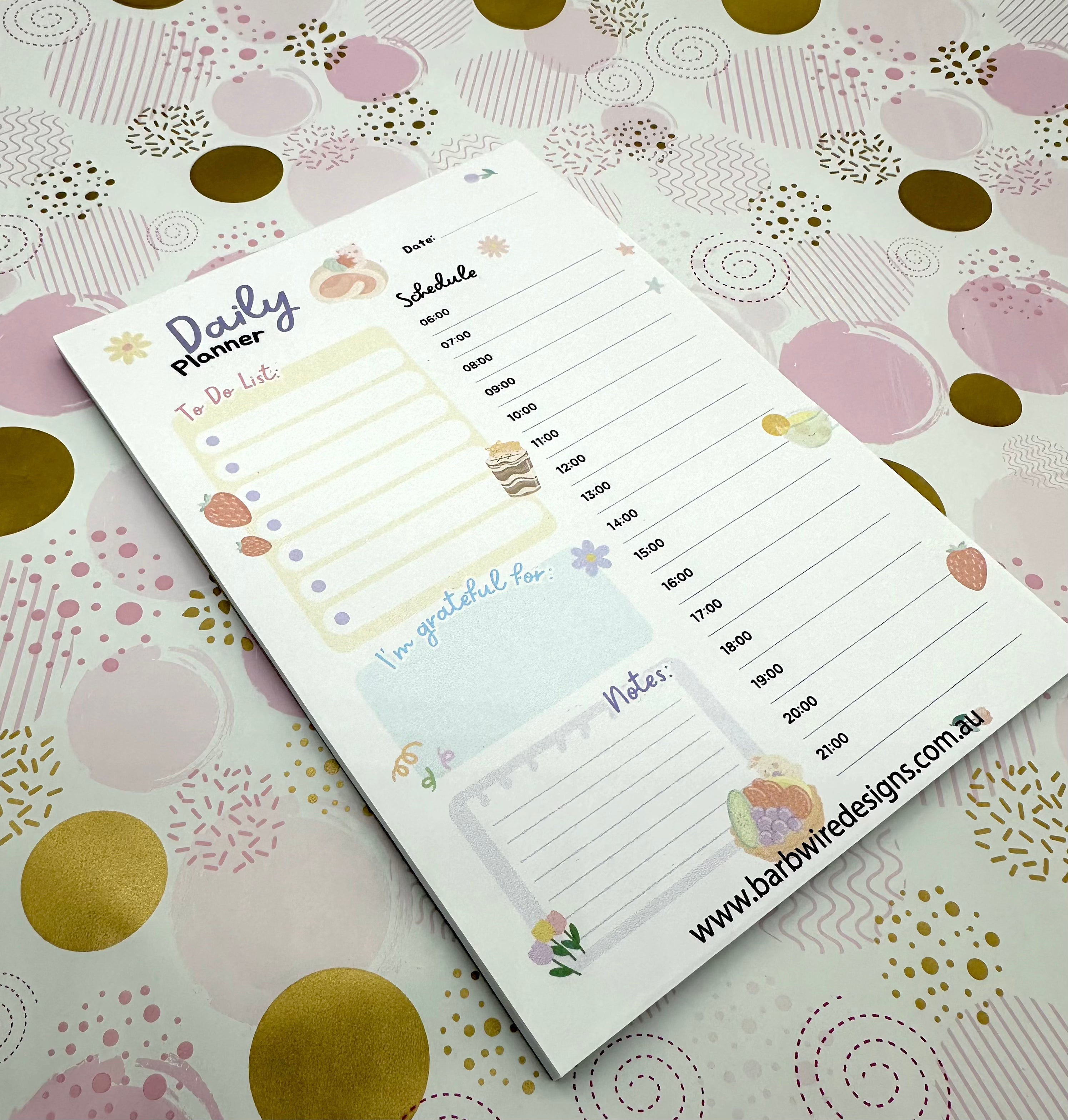A5 Colourful Daily Planner Pad