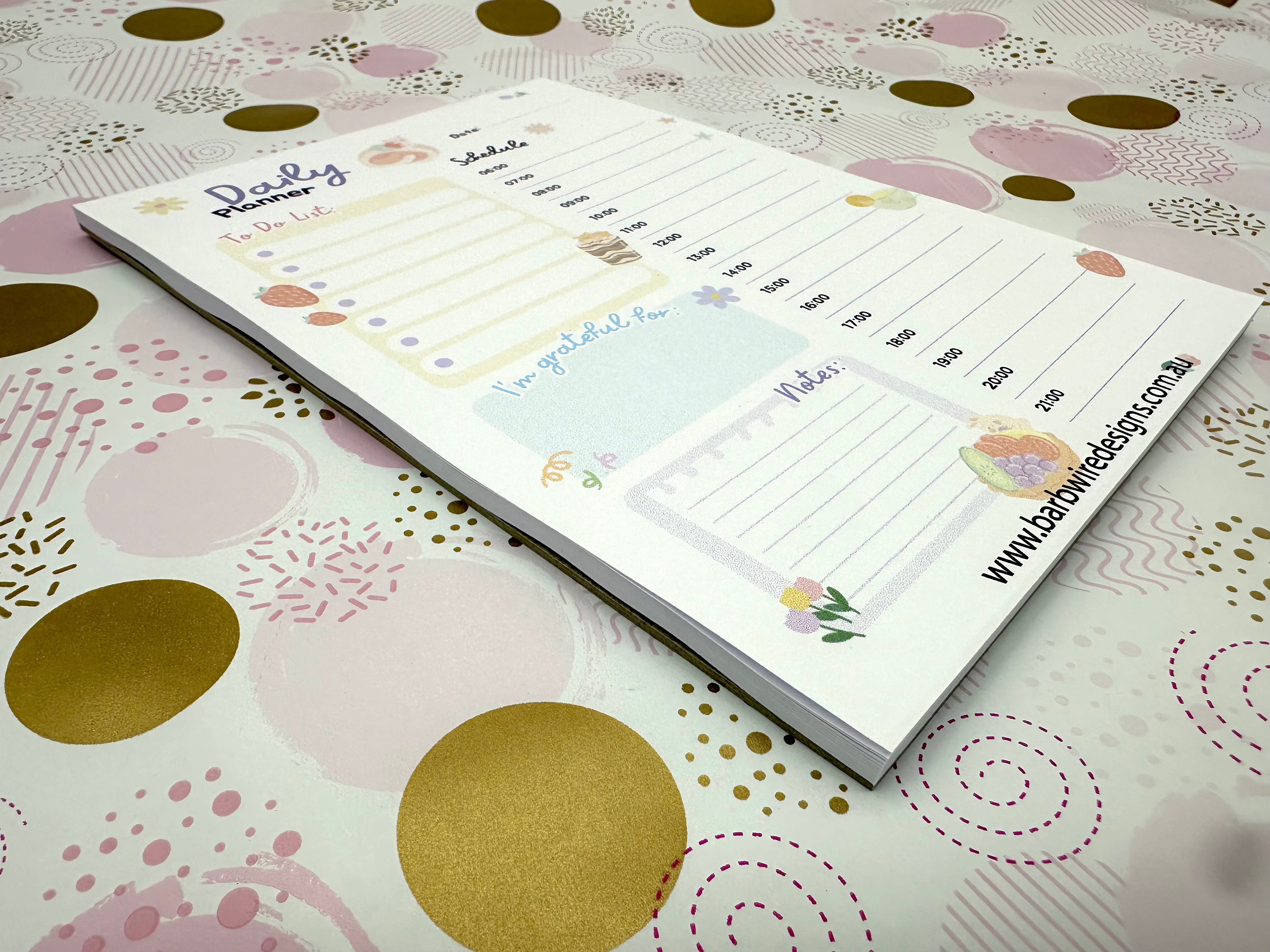 A5 Colourful Daily Planner Pad
