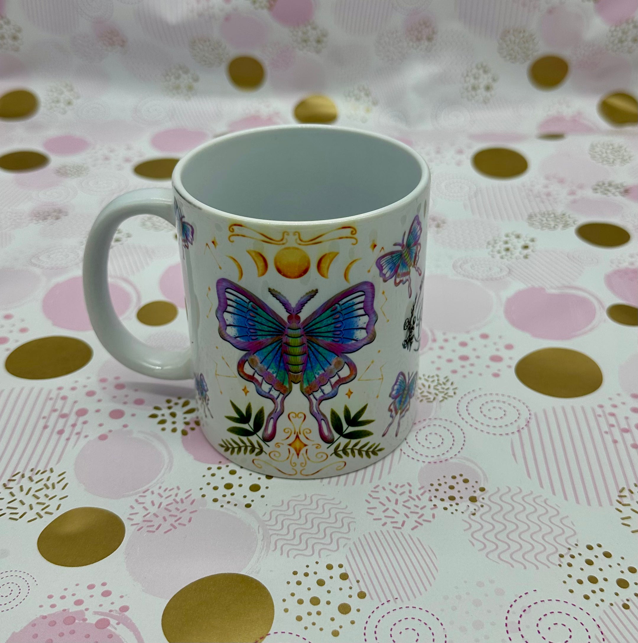 Luna Moth Mug Ceramic Mug-Cup