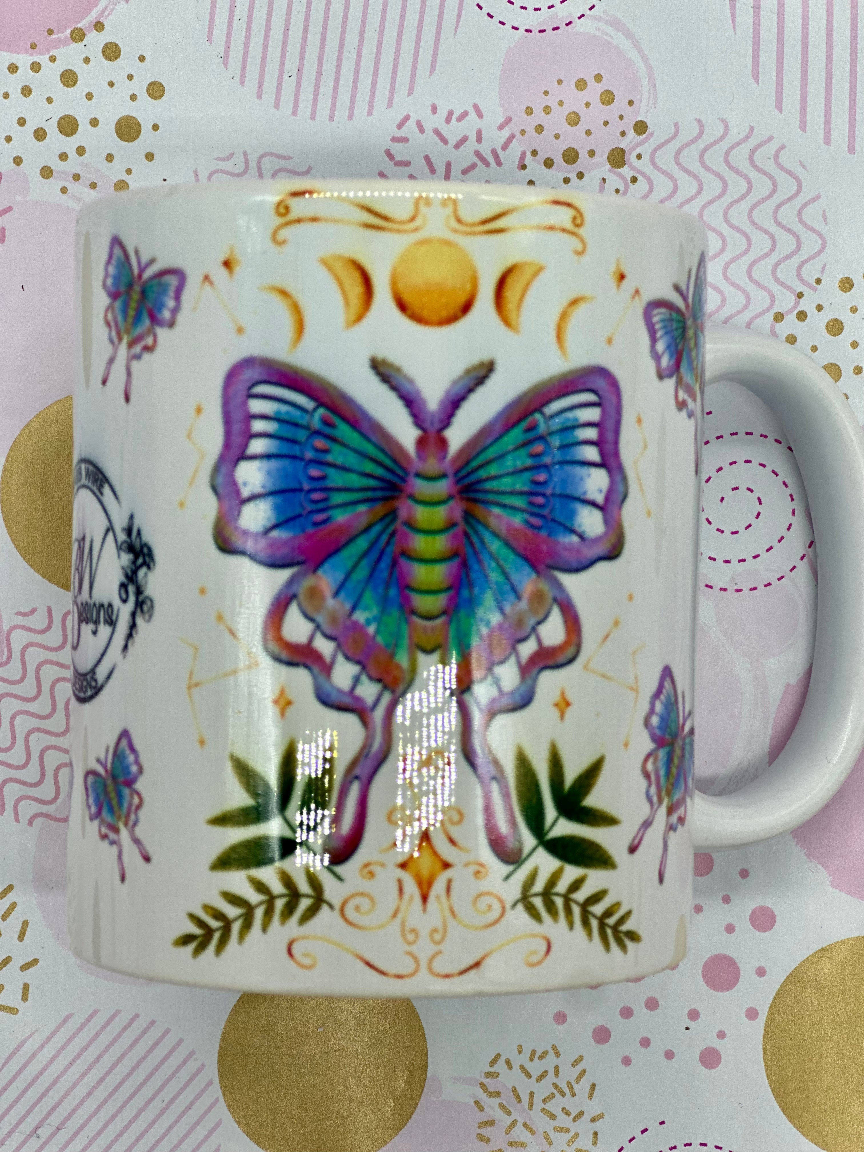 Luna Moth Mug Ceramic Mug-Cup