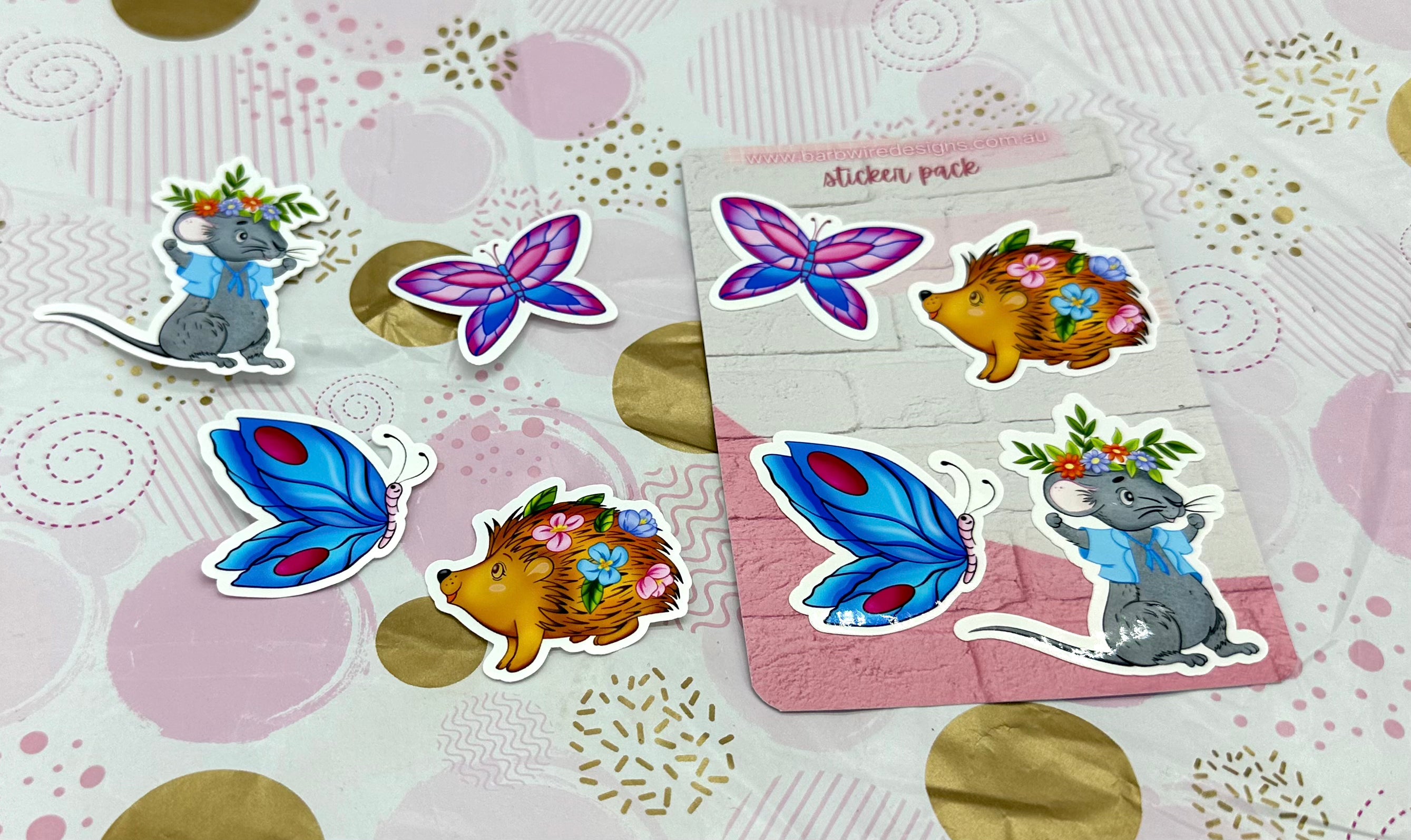 Porcu-fine Sticker Set