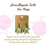 Turtles Earrings Handmade Resin Dangle Earrings Barb Wire Designs
