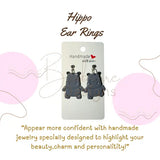 Hippo Dangle Ear rings