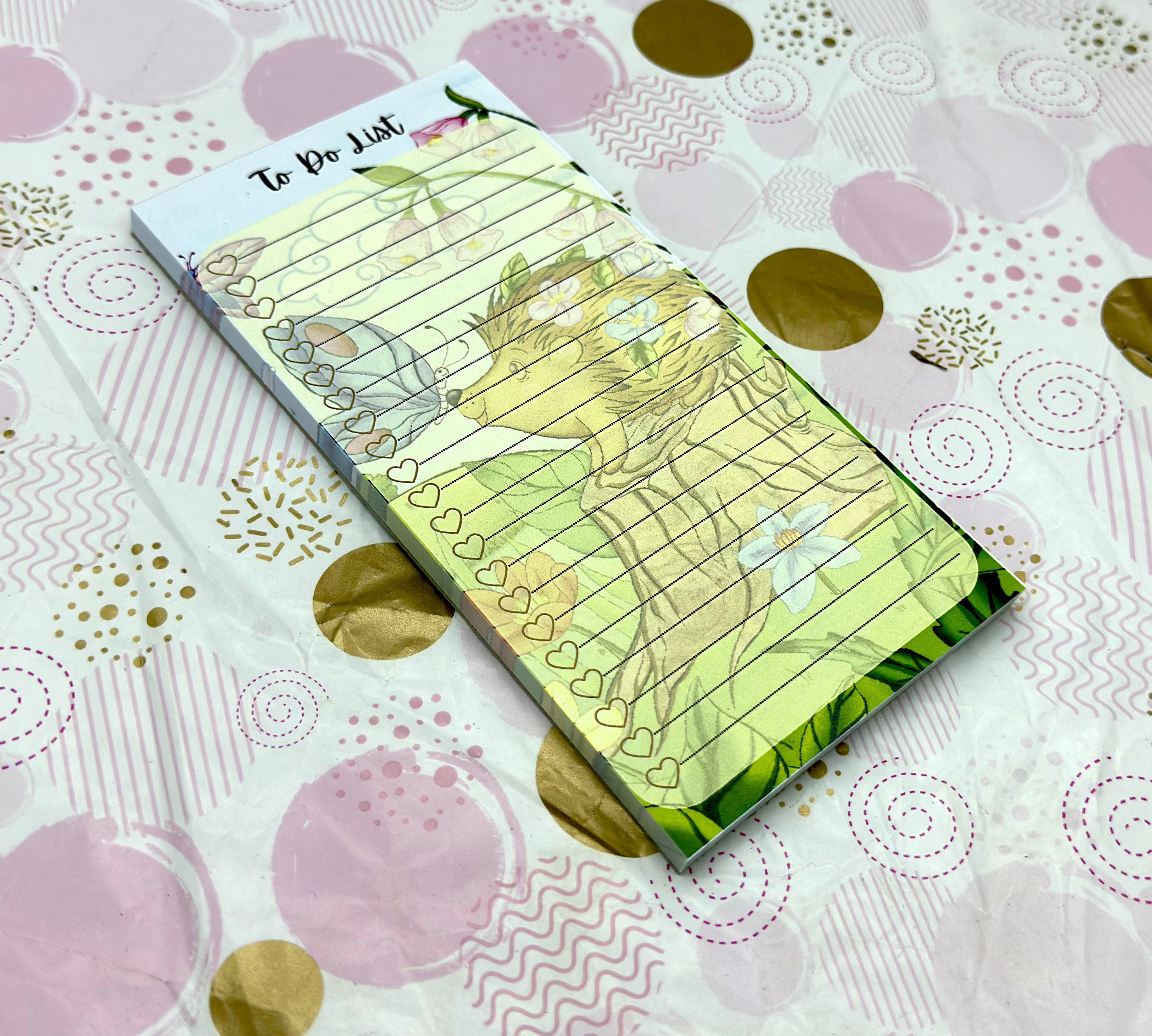 DL To DO List Pad Porcu-Fine Version 1 Barb Wire Designs