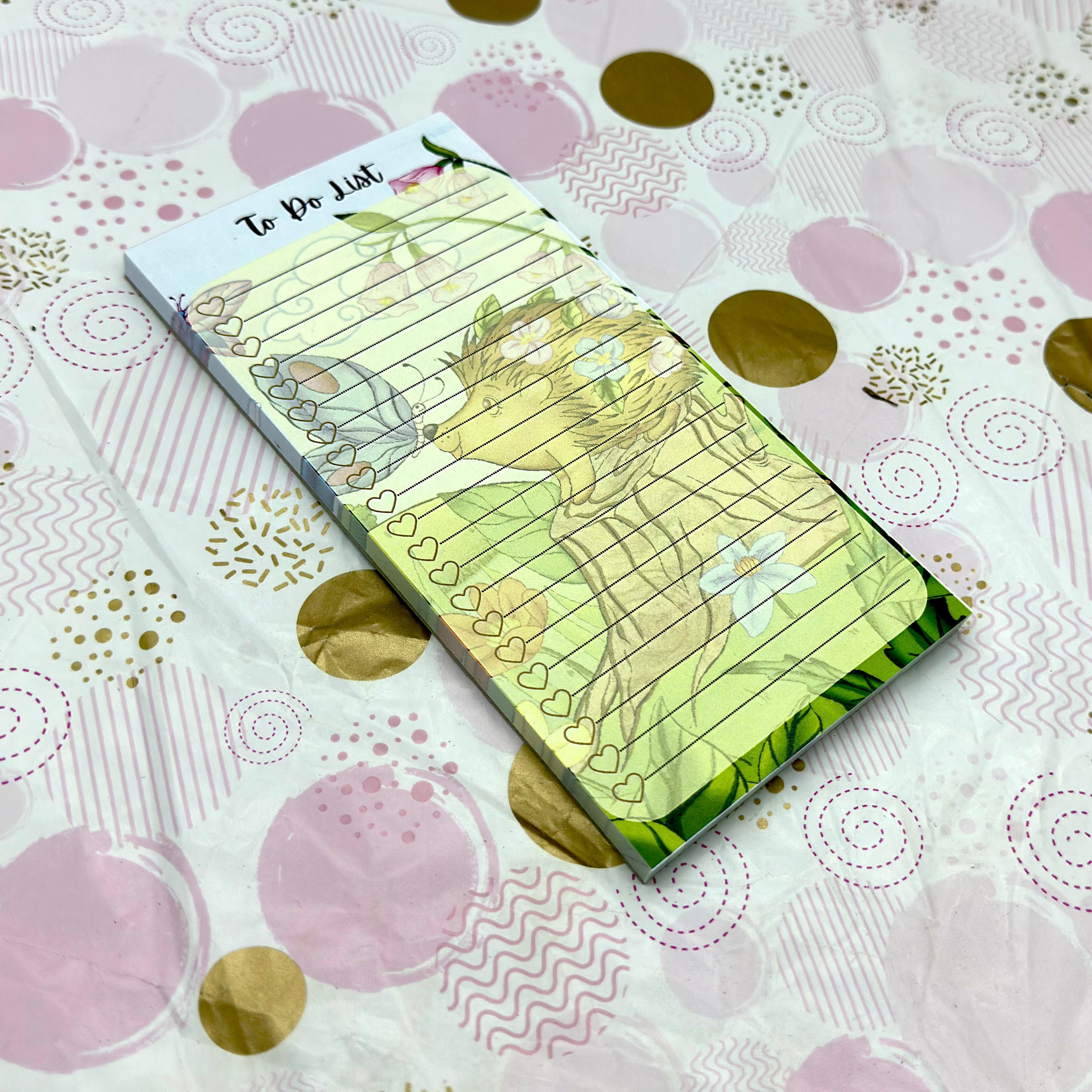DL To DO List Pad Porcu-Fine Version 1 Barb Wire Designs