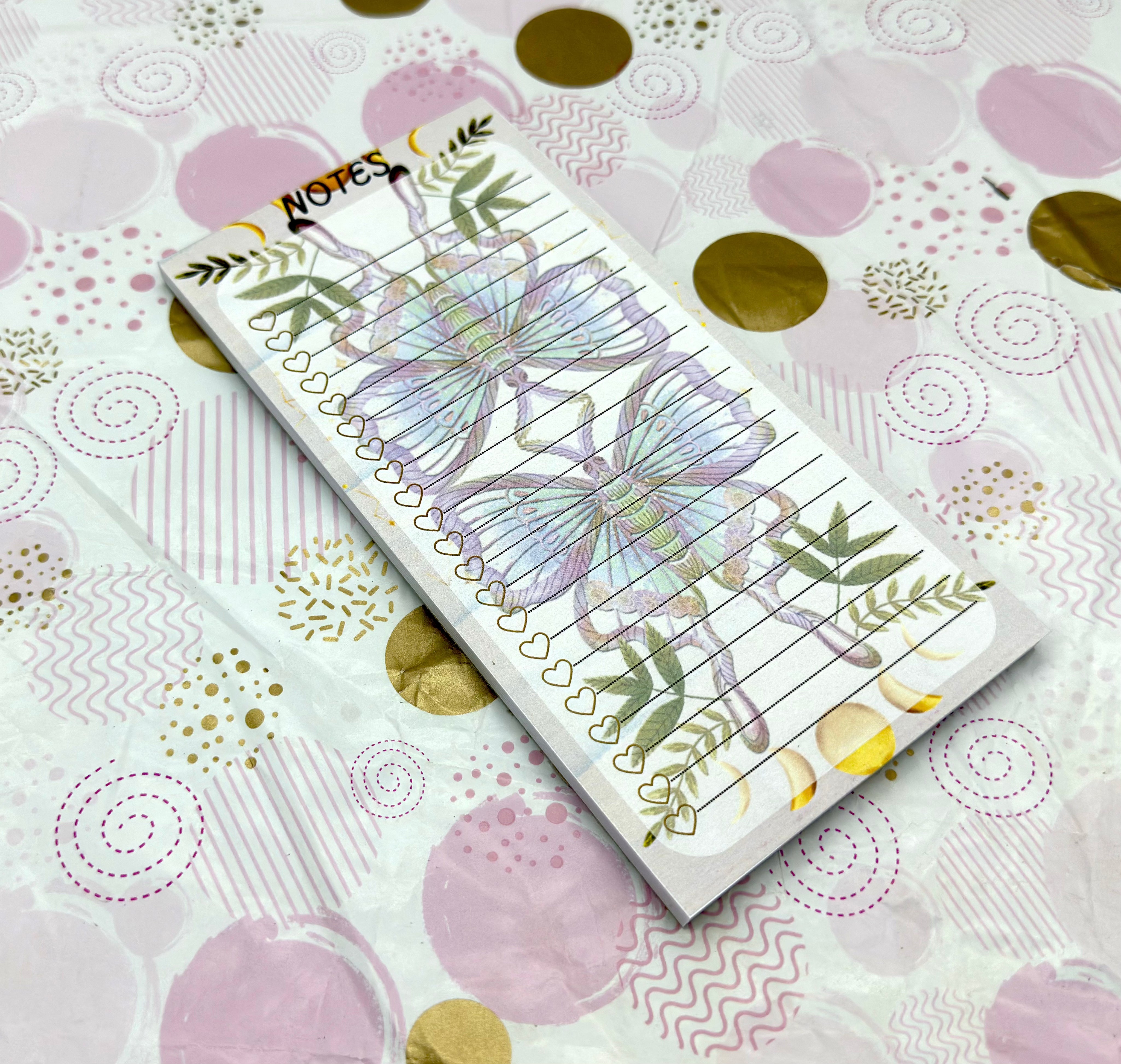 DL To DO List Pad Luna Moth